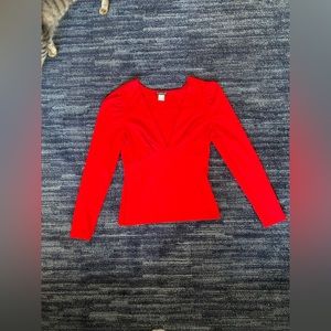 Venus Red long sleeve blouse